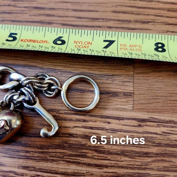 JUICY COUTURE Vintage Gold Starter Bracelet with Toggle Scepter TIMELESS CHIC! - Picture 4 of 8